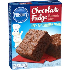 Baking: Pillsbury Chocolate Fudge Brownie Mix 18.4oz