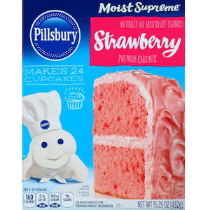 Baking: Pillsbury Moist Supreme Strawberry Cake Mix 15.25oz