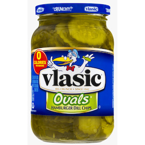 Vlasic Ovals Hamburger Dill Chips 24oz