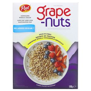 Breakfast: Grape Nuts Cereal - No Added Sugar 822g 29oz(Best Before 15 March 2026)