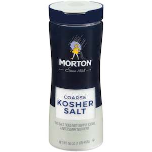 Morton Coarse Kosher Salt 16oz Shaker