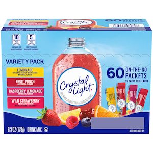 Crystal Light Variety Pack 60 Sachets 6.3z