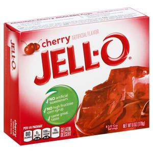 Baking: Jell-O Gelatin - Cherry 6oz (Large)