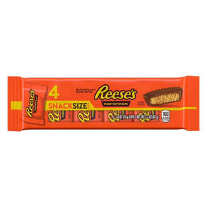 Candy: Reese's Peanut Butter Cups 4 Pack Snack Size