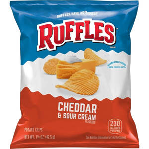 Ruffles Cheddar & Sour Cream 1 oz (BB: 14 JULY 2026)