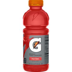 Drinks: Gatorade G Thirst Quencher Fruit Punch 20oz