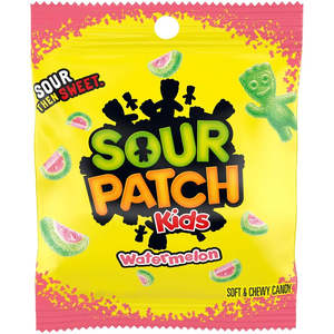 Candy: Sour Patch Kids Watermelon Peg Bag 3.6oz