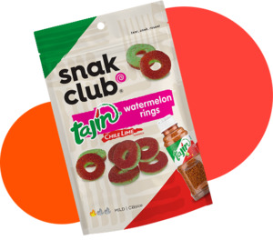 Candy: Snak Club Tajin Watermelon Rings 2.25oz (64g)