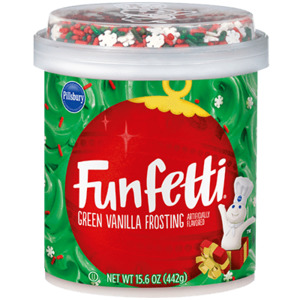 Baking: Pillsbury Funfetti Green Vanilla Frosting -15.6oz