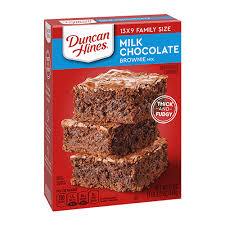 Baking: Duncan Hines Milk Chocolate Fudge Brownie Mix 18oz