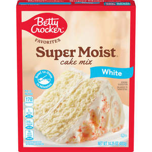 Betty Crocker Super Moist White Cake Mix 14.25oz (BB: 06 Aug 2026)