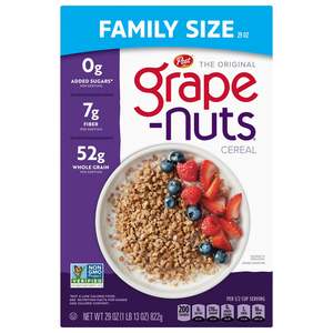 Breakfast: Grape Nuts Cereal - Family Size 29oz (822g)