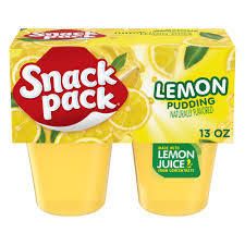 Snacks: Snack Pack Lemon Pudding 4c
