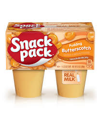 Snack Pack Butterscotch 4ct