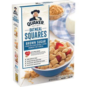 Breakfast: Quaker Oatmeal Squares Brown Sugar 14.5 oz
