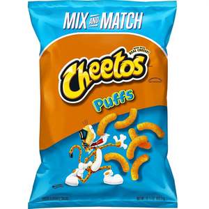 Snacks: Cheetos Puffs XL Bag 15.25oz