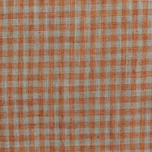 New Arrivals: Bitter Orange Check Linen Cotton Fabric