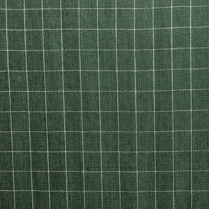Cucumber Check Linen Fabric