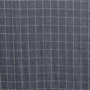 New Arrivals: Seaspray Check Linen Fabric