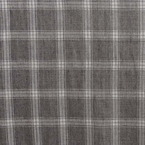 Curtaining: Fossil Plaid Linen Fabric