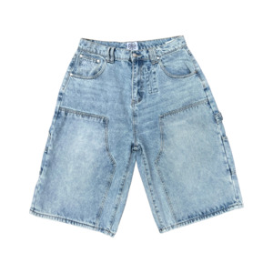 Frontpage: Double Knee Jorts Light Blue
