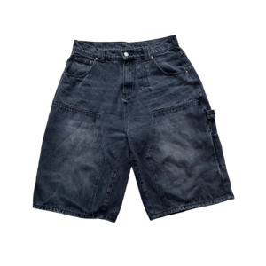 Frontpage: Double Knee Jorts Black