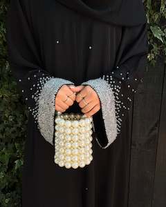 Forever Hijab: Hawa Diamanté Abaya (Black) - Forever Hijab