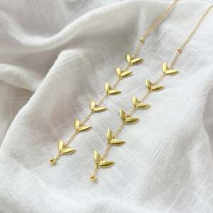 Evergreen Threader Earrings