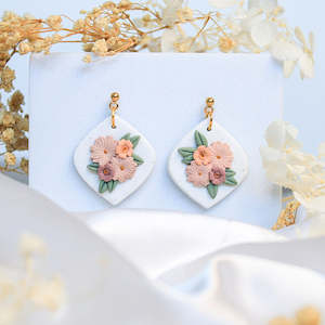 Jewellery: Diamond Bouquet Earrings