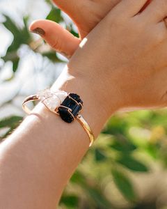 Affordable Jewellery: Crystal and Tourmaline bracelet