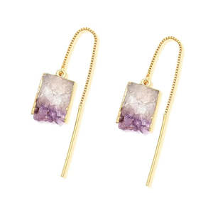 Affordable Jewellery: Amethyst earrings