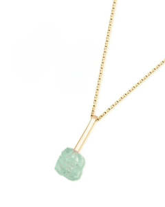 Affordable Jewellery: Bold Green quartz necklace