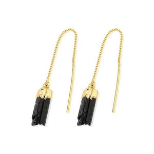 Affordable Jewellery: Black tourmaline earrings