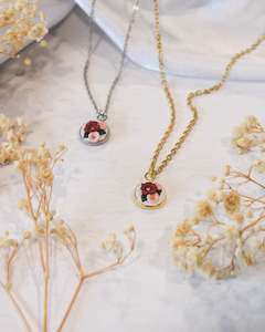 Jewellery: Cherry & Blush Bouquet Necklace