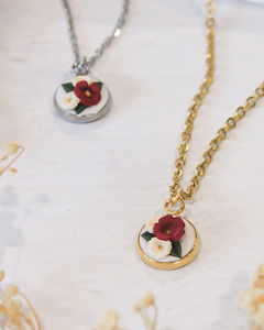 Jewellery: Cherry & Ivory Bouquet Necklace