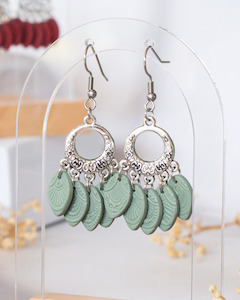 Jewellery: Sage Chandelier Earrings