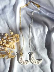 Emilys Atelier Nz: Moonlit necklace silver