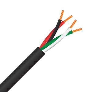 4 Core, 1.3mm², OFHC Copper, 65/0.16, Black, High-Flex Speaker Cable, (MSPK465016B)