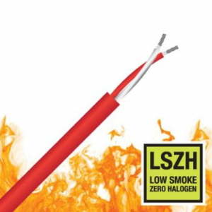 2 Core, 1.0mm², TCW, 450/750V, LSZH, 2 Hour Fire Rated Cable (BFR2C1.0)