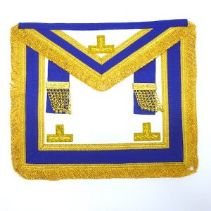 Square & Compass tie – blue/gold