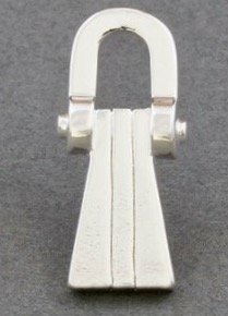 Name badges: Craft Name badge – embossed with metal emblem, foldover type