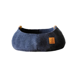 Basket Bowl: Cat Basket Bed Blue