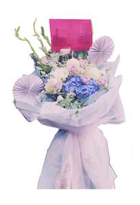 Floral Stands: Floral Stand - Blue Pastel