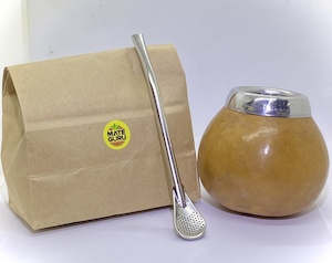 Products: Yerba mate gourd set. gourd, straw, 250g yerba mate - Mate Guru