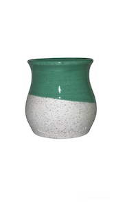 Products: Green Dipped Wide Mouth Ceramic Cup - Mate Guru