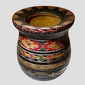 Products: Engraved Wooden Gourd - Mate Guru