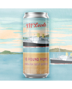 Beer : Waipu: McLeod's 10 Pound Poms English Best Bitter 440ml - Beer-McLeods, Waipu : Waipu Liquor Centre - Mcleods
