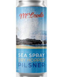 Beer : Waipu: McLeod's Sea Spray Dry Hopped Pilsner 440ml - Beer-McLeods, Waipu : Waipu Liquor Centre - Mcleods