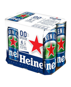 Beer : Waipu: Heineken 0.0% Sleek 6pk cans - Beer-Internationl Brands : Waipu Liquor Centre - Heineken Zero 6pk