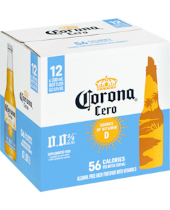 Corona Cero 0% 12pk BTL - Beer-Internationl Brands : Waipu Liquor Centre - Corona 12pk